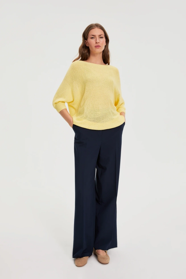 SWETER DAMSKI L-SW-4910 L.YELLOW