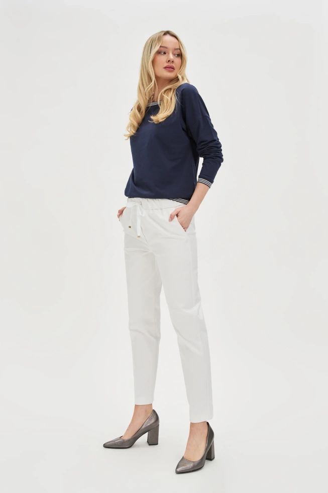 WOMEN'S PANTS L-SP-4614 WHITE
