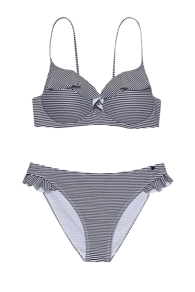 Dół od bikini w paski L-SM-3100 NAVY