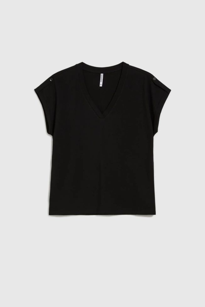 WOMEN'S TSHIRT L-TS-4621 BLACK