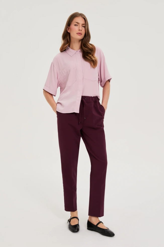 SPODNIE DAMSKIE Z-SP-4801 BURGUNDY