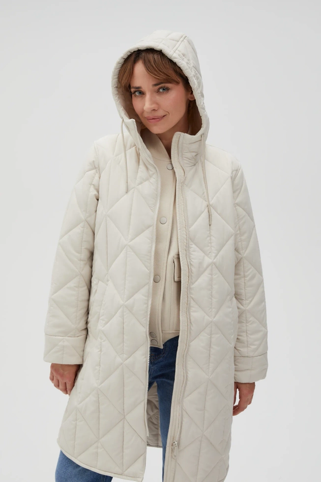 WOMEN'S JACKETS L-KU-4604 L.BEIGE