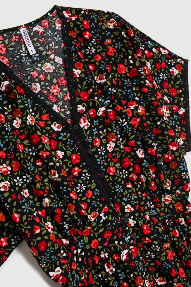 WOMEN'S DRESS L-SU-4672 BLACK