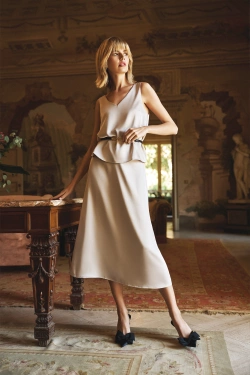 WOMEN'S SKIRT L-SC-4607 L.BEIGE