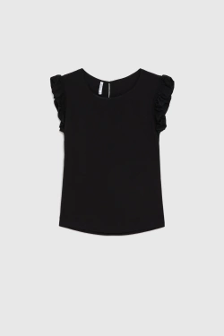 WOMEN'S SHIRT L-KO-4932 BLACK