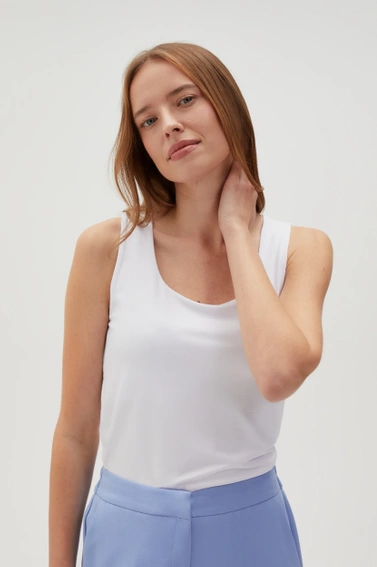 WOMEN'S TOP L-TS-4606 WHITE