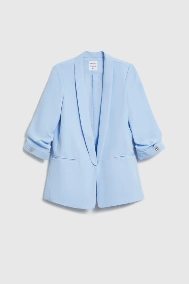 WOMEN'S BLAZER L-MR-4923 L.BLUE-set