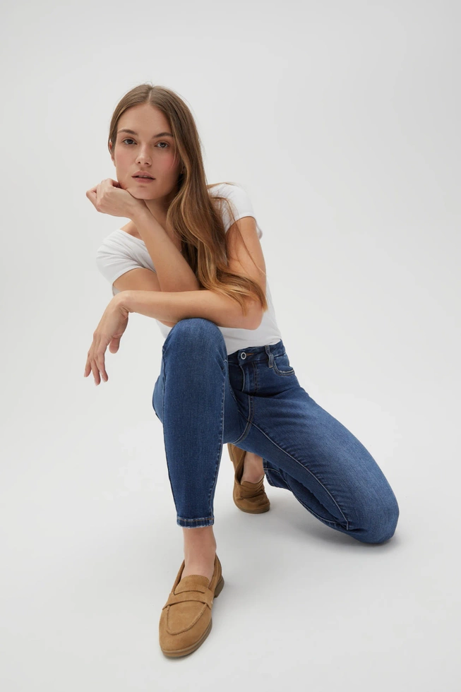 WOMEN'S JEANS L-JE-4600 NAVY