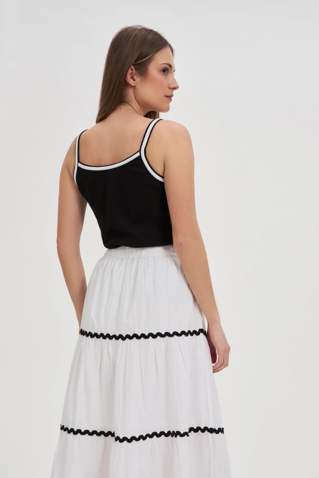 WOMEN'S TOP L-TS-4726 BLACK