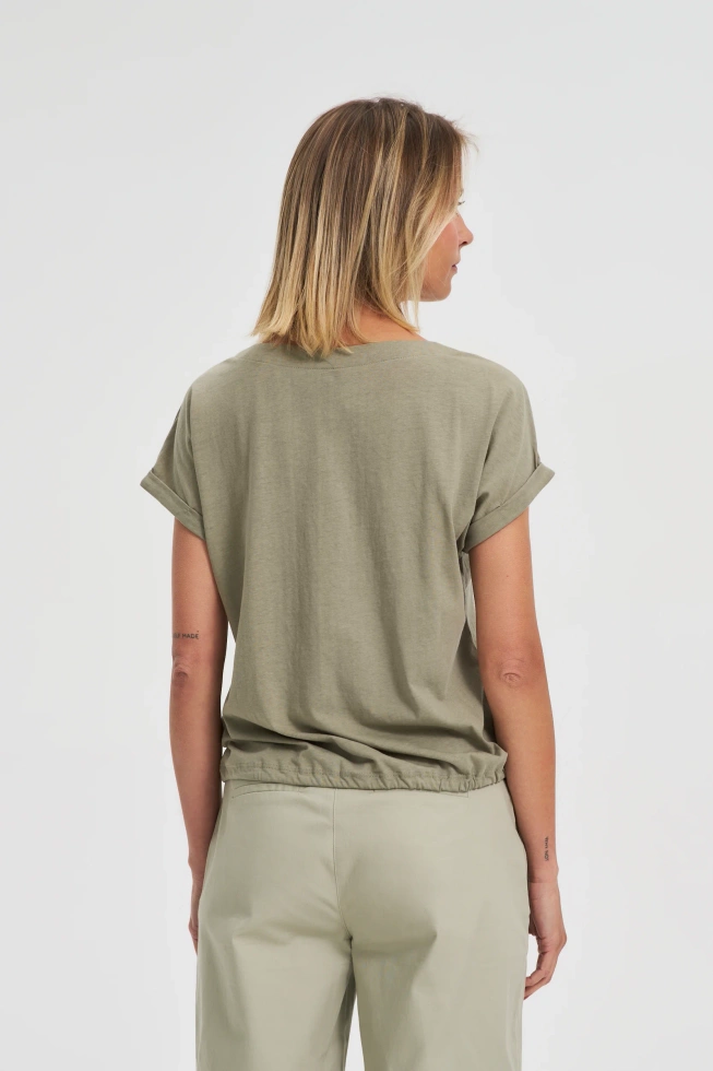 WOMEN'S TSHIRT L-TS-4636 OLIVE-set