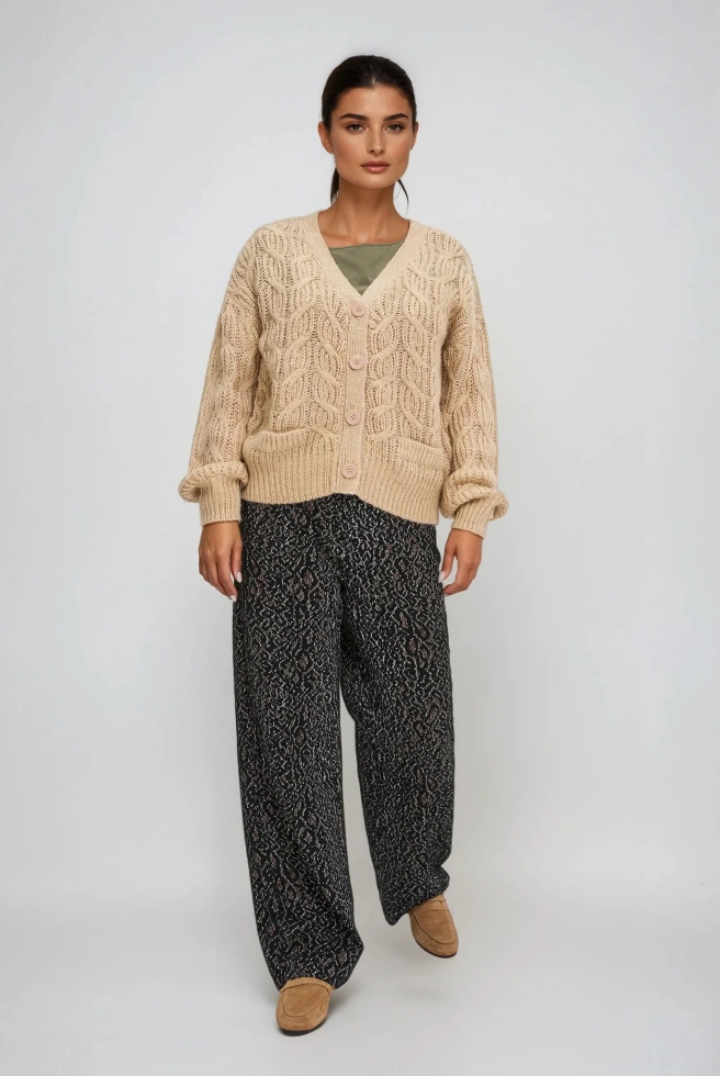 WOMEN'S SWEATER Z-SW-4808 BEIGE MEL-set