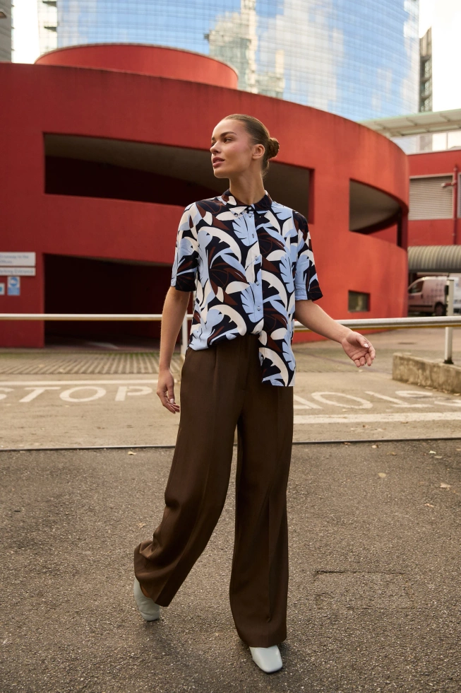 WOMEN'S PANTS L-SP-4906 BROWN-set