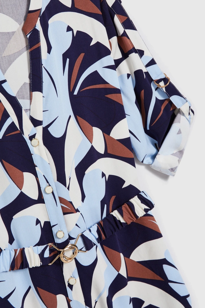 WOMEN'S DRESS L-SU-4909 NAVY-set