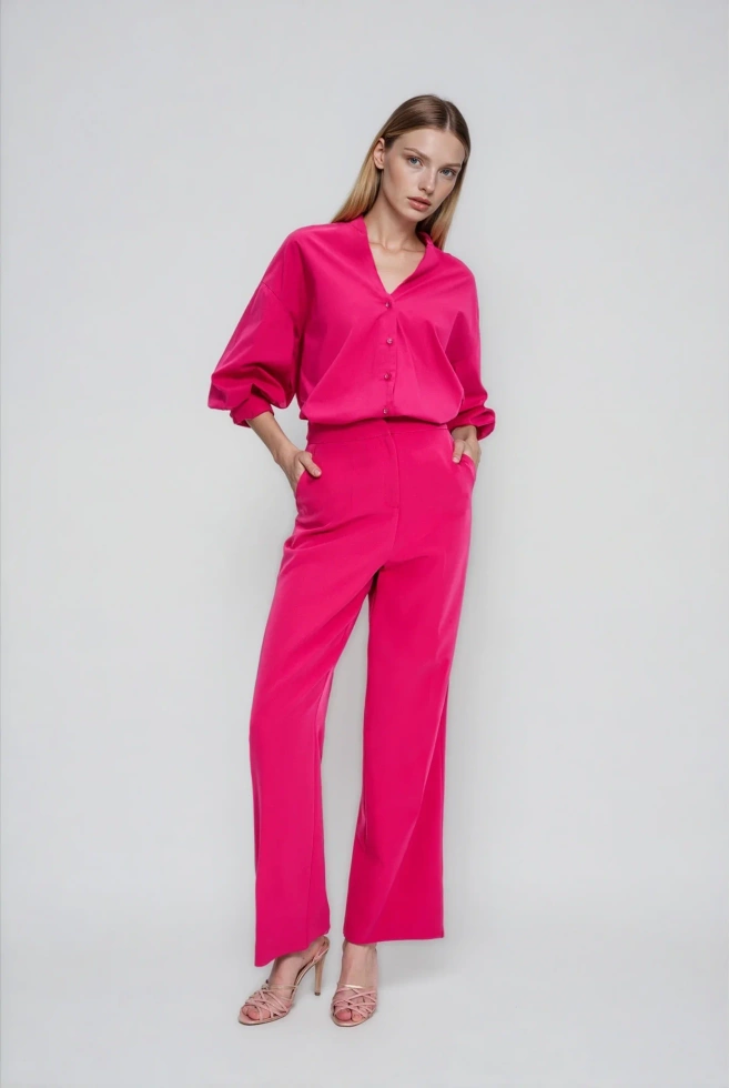 WOMEN'S PANTS L-SP-4915 FUCHSIA