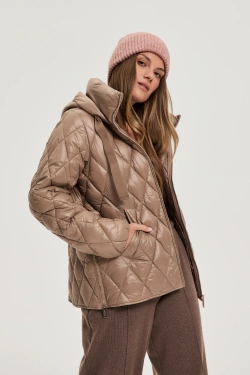 WOMEN'S JACKETS Z-KU-4802 COFFEE