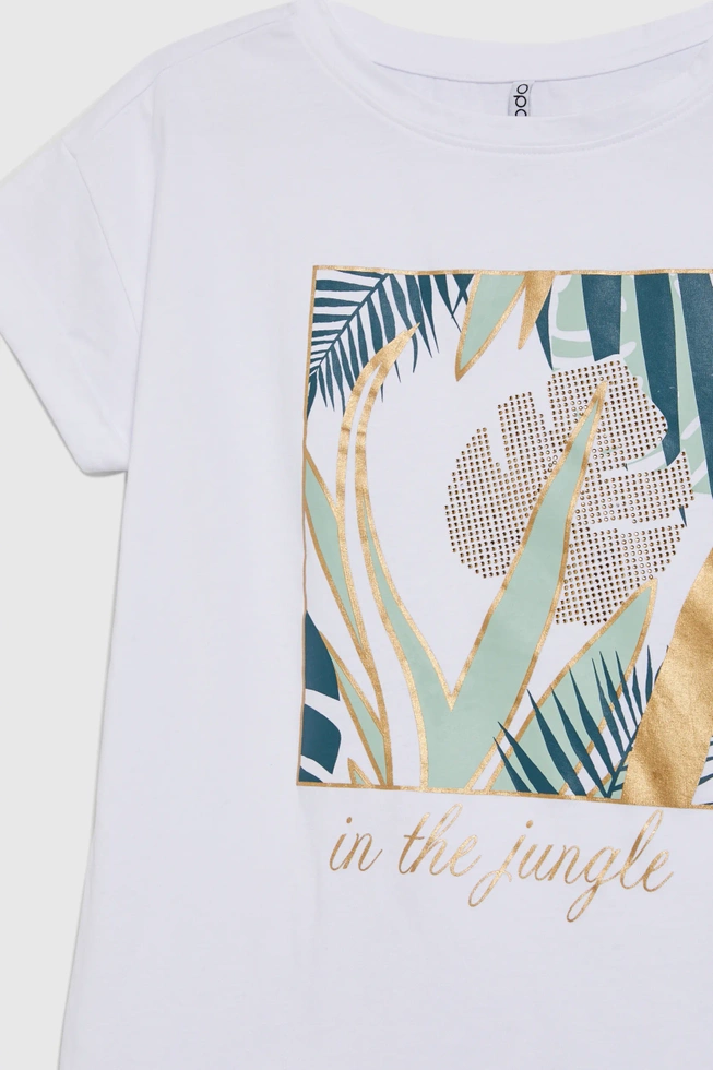 WOMEN'S TSHIRT L-TS-4633 WHITE