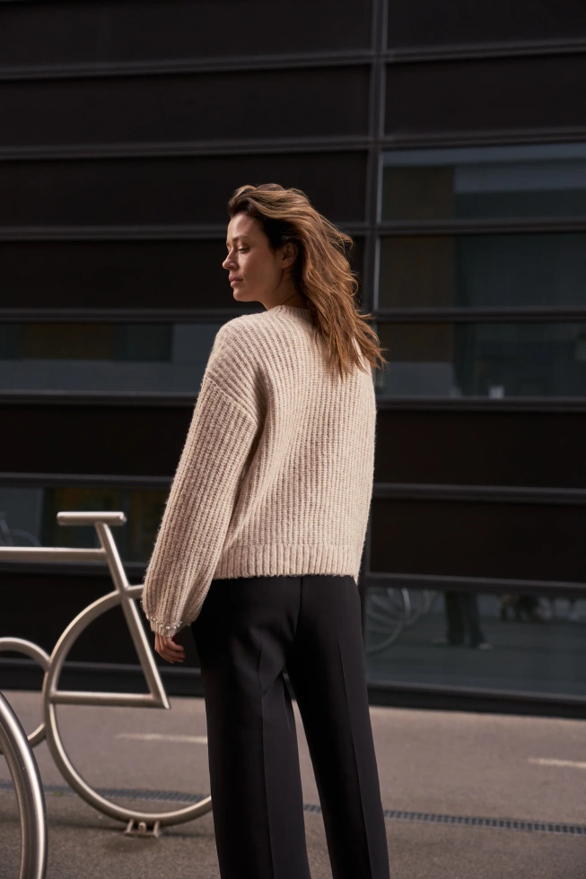 WOMEN'S SWEATER Z-SW-4856 BEIGE MEL