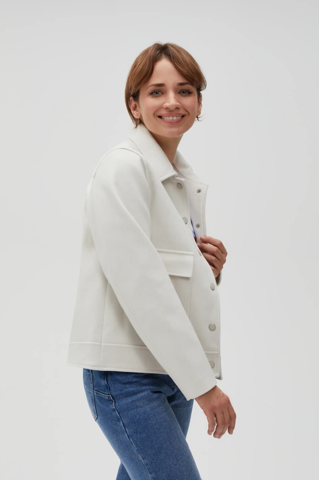 WOMEN'S JACKETS L-KU-4607 L.BEIGE MEL