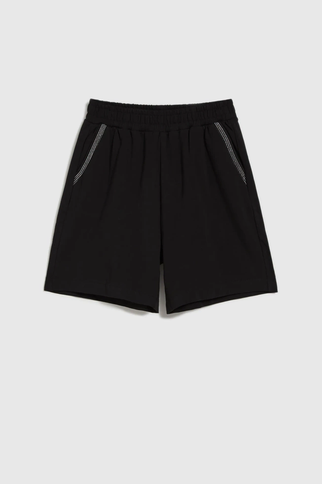 WOMEN'S SHORTS L-SH-4604 BLACK-set