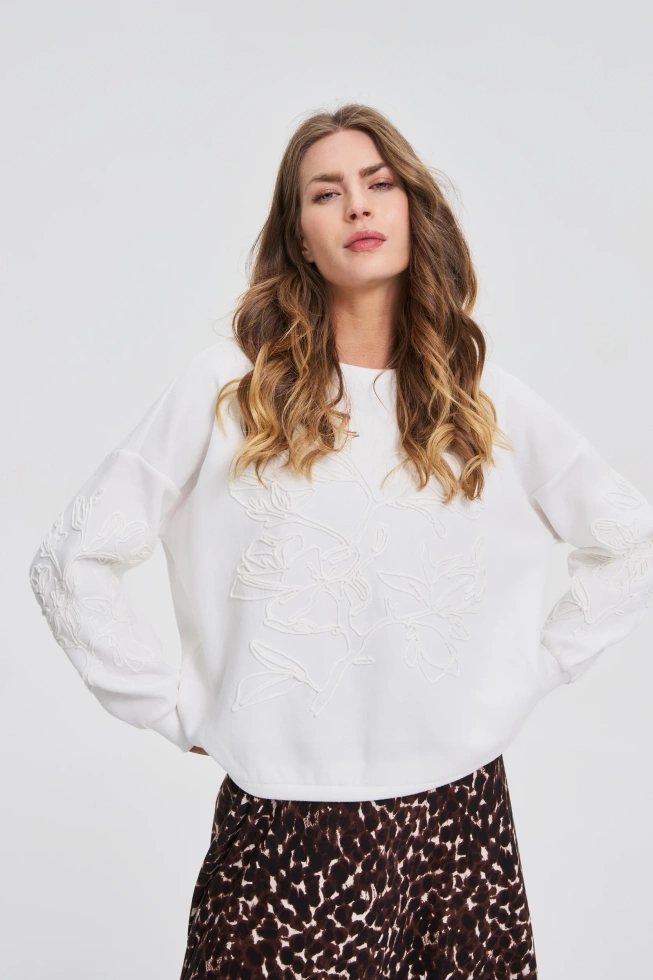 BLUZA DAMSKA Z-BL-4817 OFF WHITE