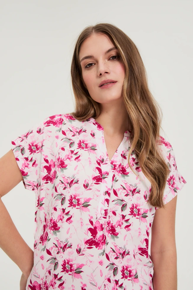 WOMEN'S SHIRT L-KO-4922 FUCHSIA