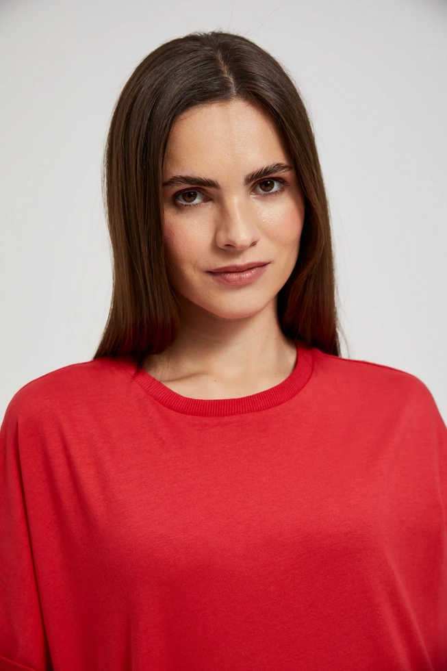 BLUZKA DAMSKA L-TS-4420 RED