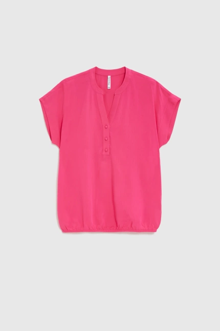 KOSZULA DAMSKA L-KO-4921 FUCHSIA