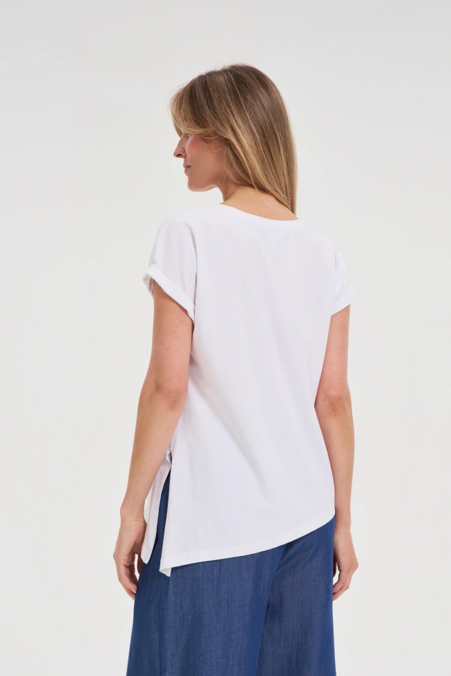 WOMEN'S TSHIRT L-TS-4657 WHITE
