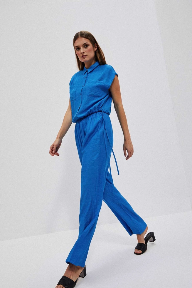 LADIES PANTS L-SP-4027 FRESH BLUE
