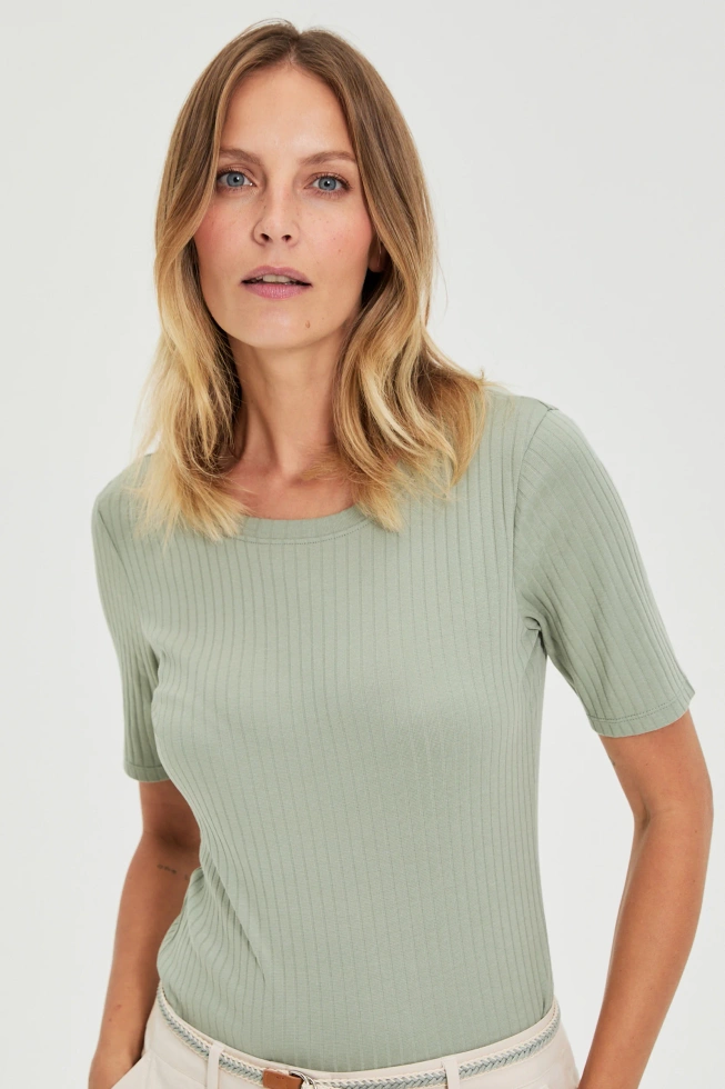 KOSZULKA DAMSKA L-TS-4916 OLIVE