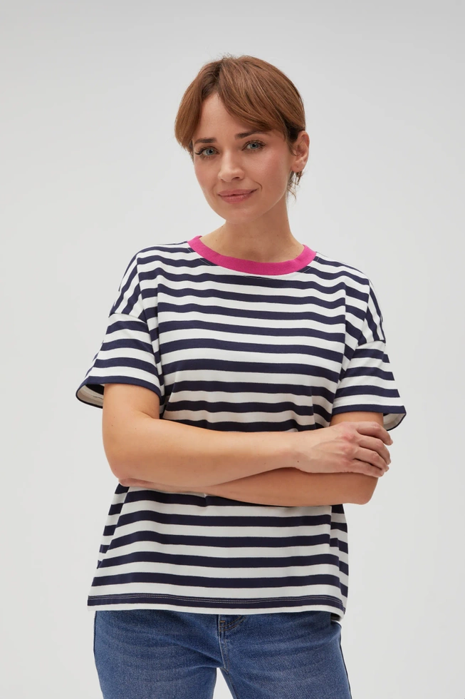 BLUZA DAMSKA L-BL-4605 NAVY-pakiet