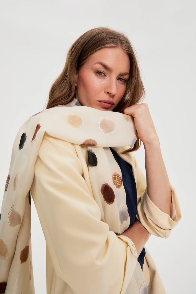 SZALIK DAMSKI L-SZ-4927 BEIGE