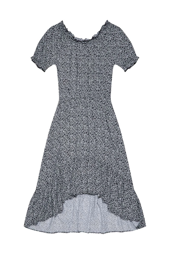 Patterned viscose dress