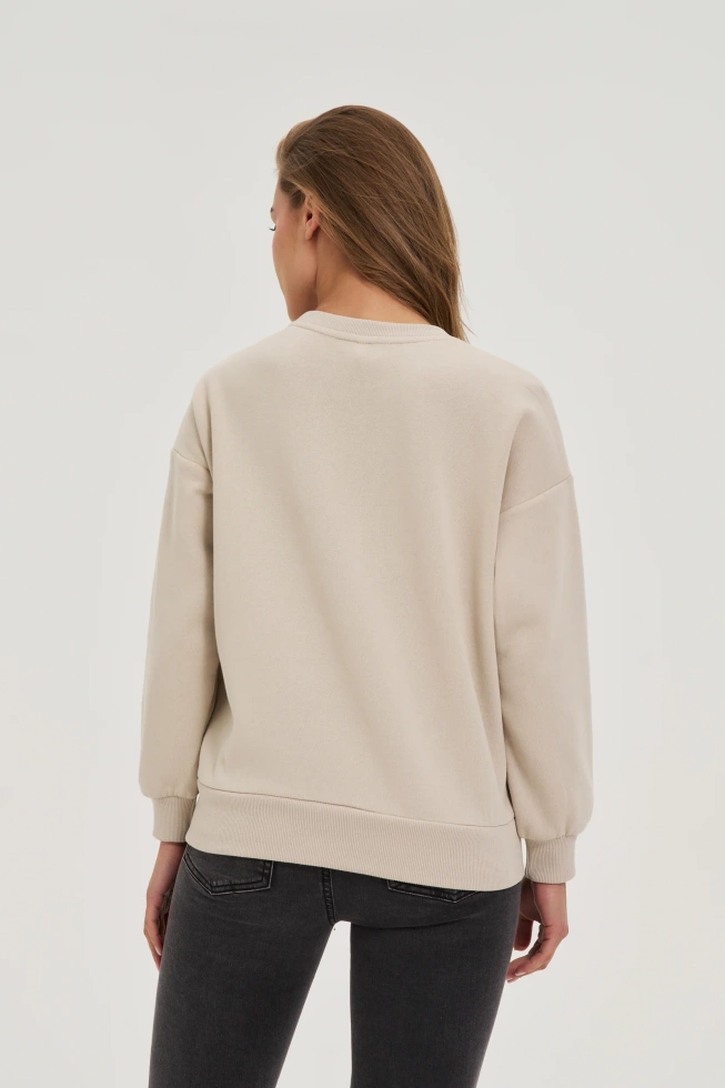 WOMEN'S SWEATSHIRT Z-BL-4816 L.BEIGE
