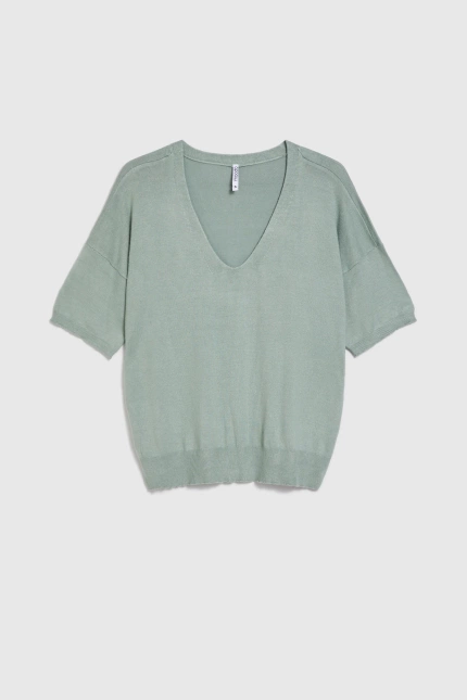 SWETER DAMSKI L-SW-4908 OLIVE