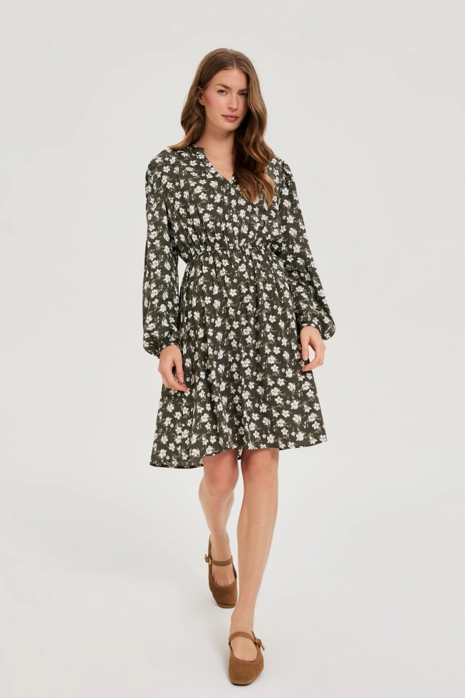 WOMEN'S DRESS Z-SU-4813 D.OLIVE