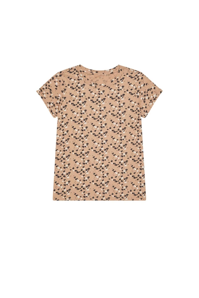 LADIES TSHIRT L-TS-3732 TOFFEE