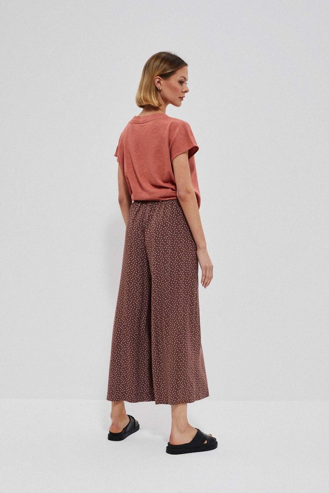 Polka dot culotte trousers