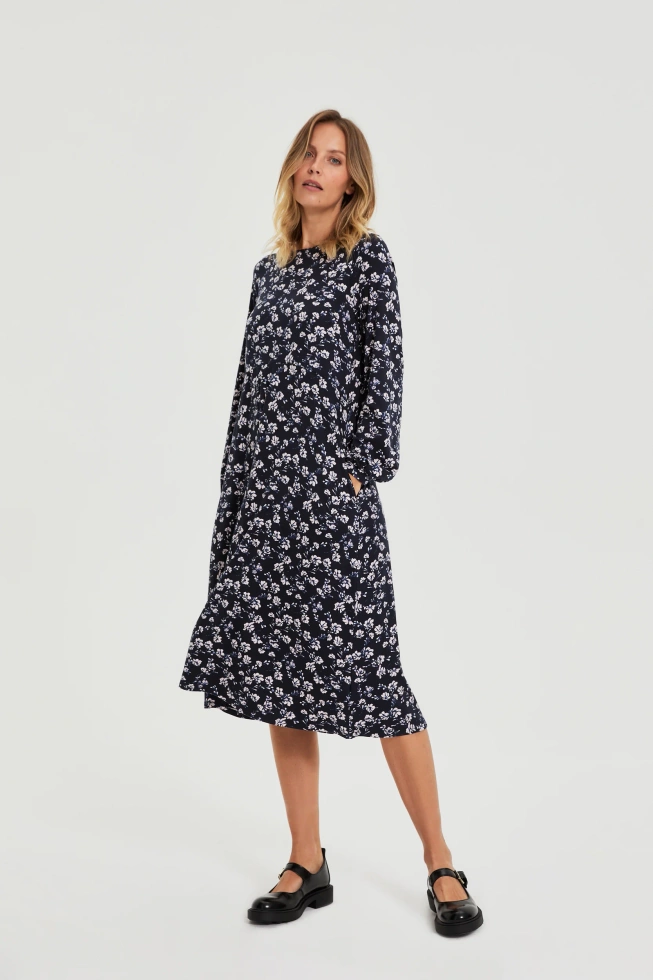 WOMEN'S DRESS L-SU-4901 NAVY