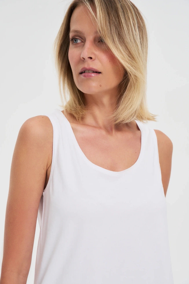 WOMEN'S TOP L-TS-4689 WHITE