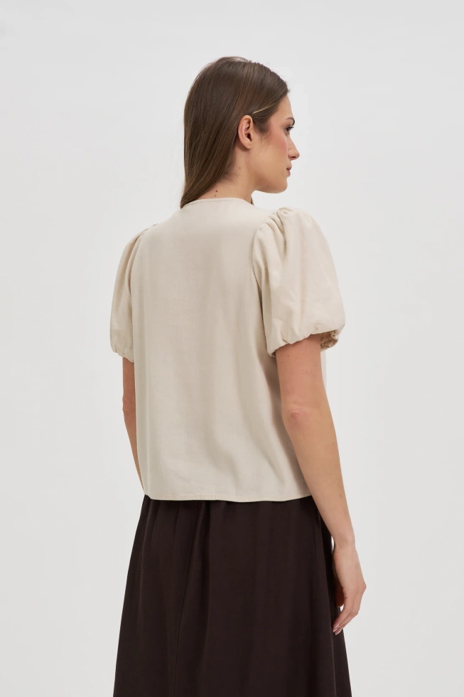 KOSZULA DAMSKA L-KO-4648 L.BEIGE