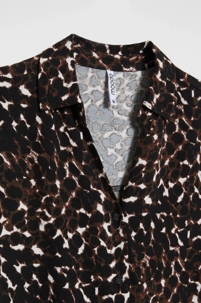 WOMEN'S SHIRT Z-KO-4804 BROWN