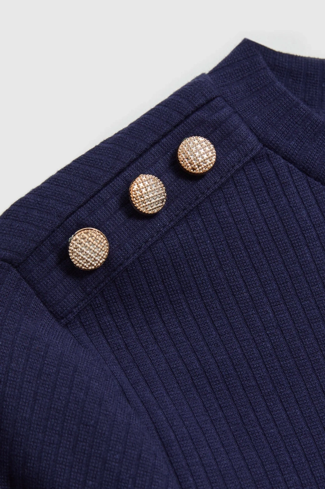 BLUZKA DAMSKA L-TS-4900 NAVY-pakiet