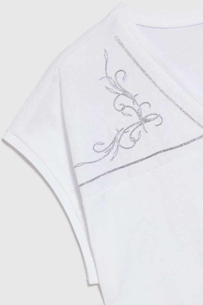WOMEN'S T-SHIRT L-TS-4734 WHITE