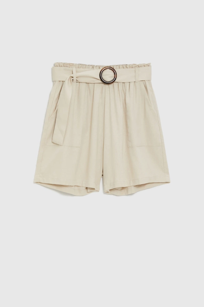 SZORTY DAMSKIE L-SH-4910 L.BEIGE