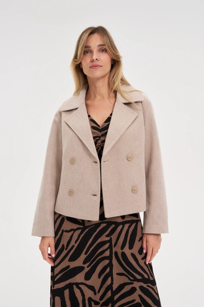 WOMEN'S JACKETS Z-KU-4804 BEIGE