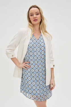 WOMEN'S JACKETS L-MR-4604 OFF WHITE