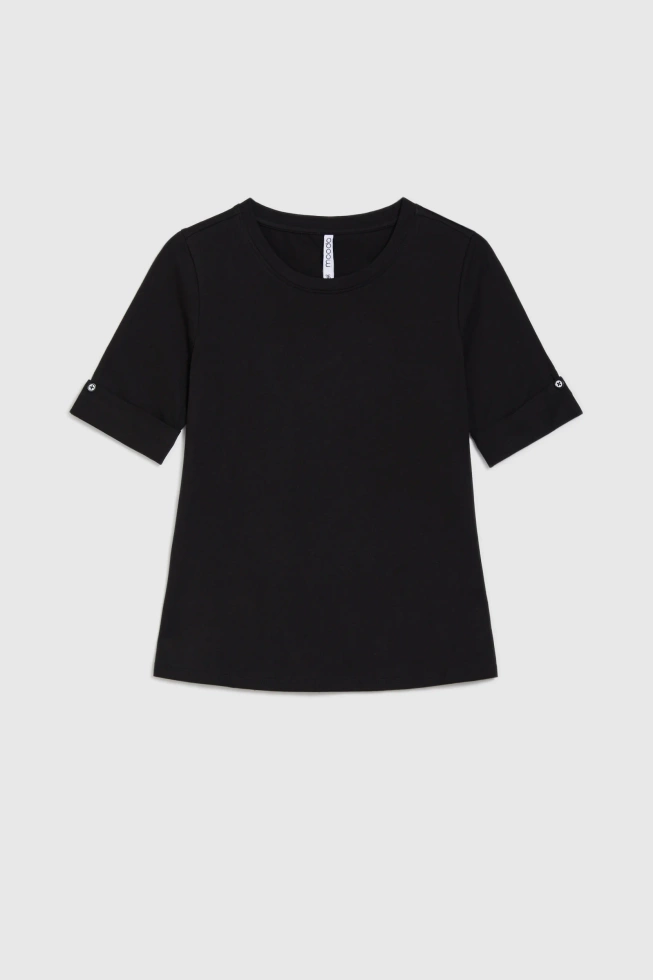 WOMEN'S TSHIRT L-TS-4910 BLACK