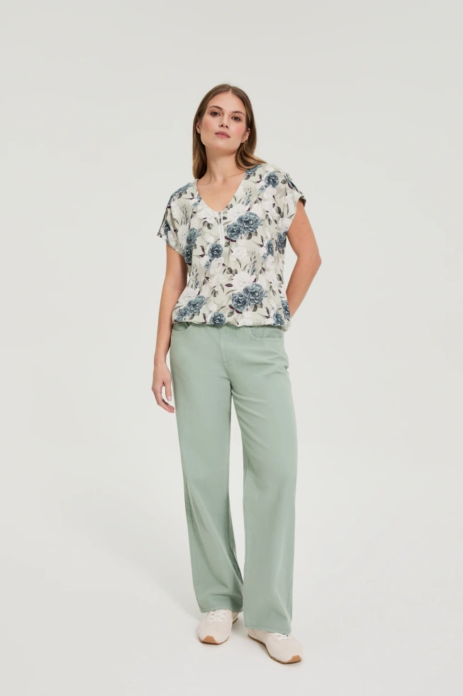 WOMEN'S SHIRT L-KO-4903 OLIVE