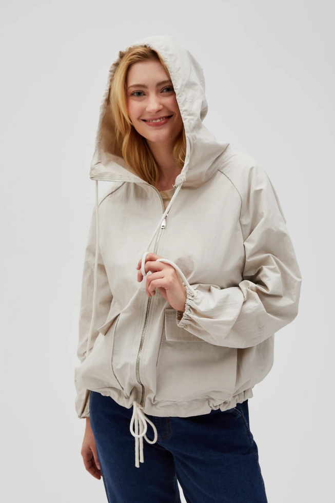 KURTKA DAMSKA L-KU-4601 L.BEIGE